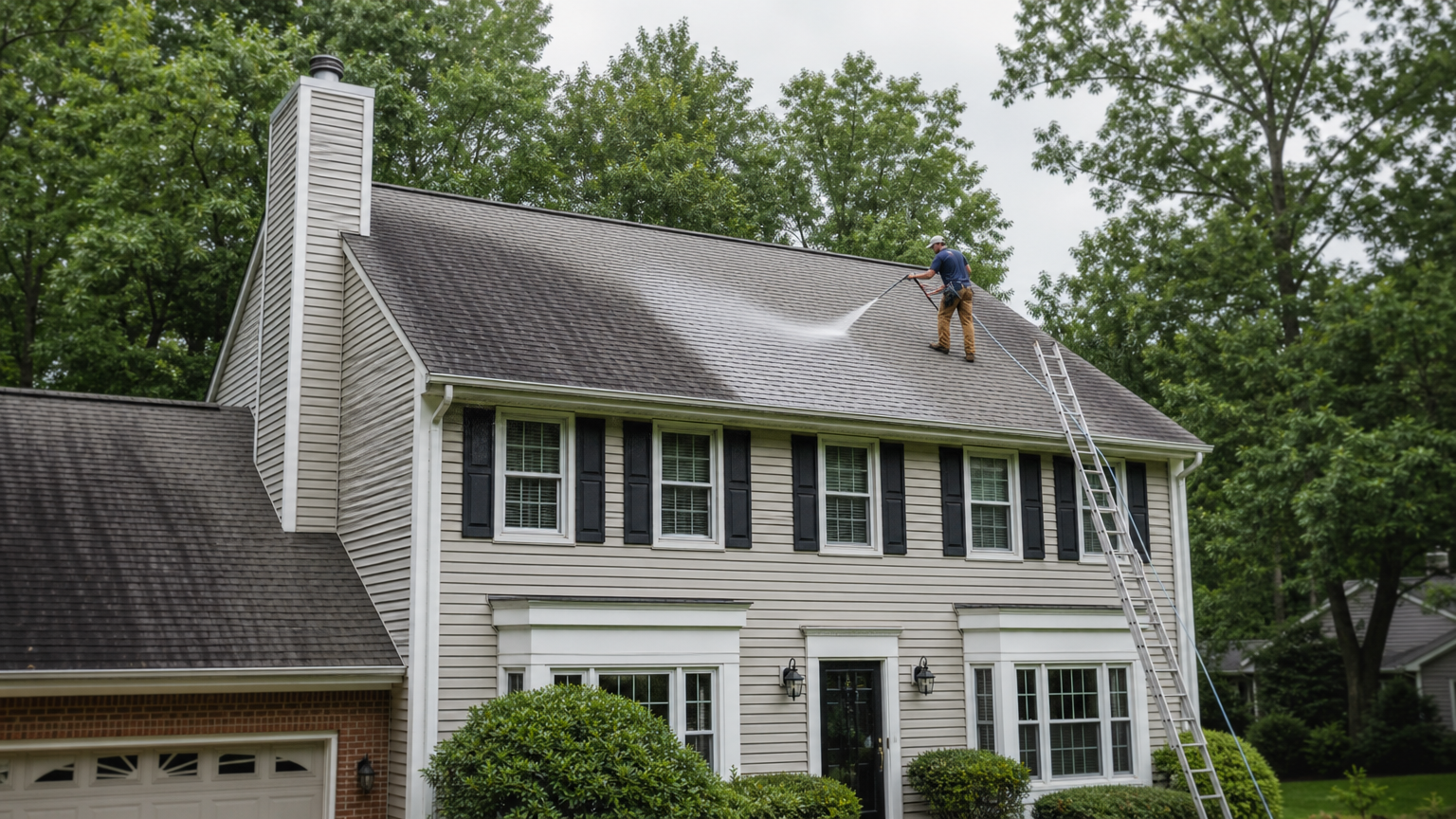soft wash roof cleaning reston va
