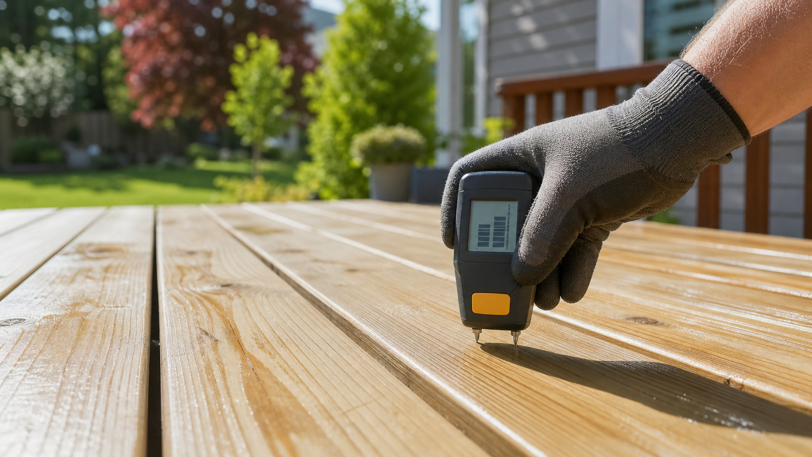 how long to wait between deck cleaning and staining Northern Virginia