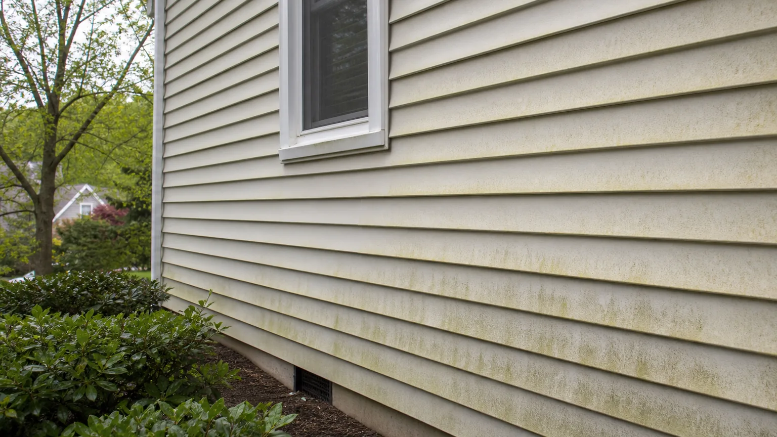 Sterling siding pollen and algae