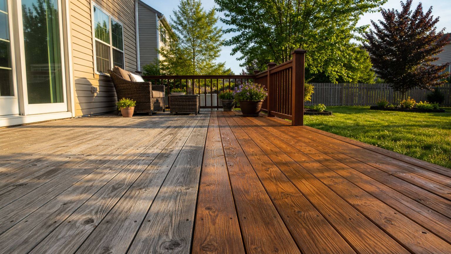 deck cleaning staining woodbridge va